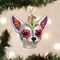 Old World Christmas 2.5 Inch Dia De Los Muertos Dog Halloween Tree Ornament , Ornament Day Of Dead Mexican Holiday